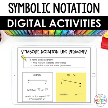 Preview of Geometry Symbolic Notation Digital Activities | SOL 4.10