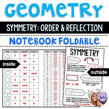 Preview of Geometry - Symmetry, Order, Magnitude, and Lines of Reflection Foldable