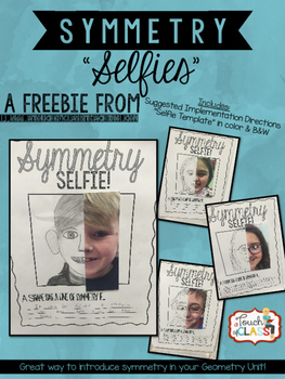 Preview of Geometry - Symmetry Selfies - Fun, Finish The Picture Activity