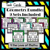 Geometry Task Card Bundle: 9 Sets Included!