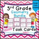 Geometry Task Cards for Third Grade Math Common Core - 3.G
