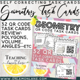 Geometry Task Card w/ QR Code / Volume Composite Figures /