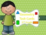 Geometry Task Cards: Angles, 2D, and 3D Shapes-2nd Grade