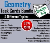 Geometry Task Cards Activity Bundle