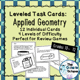 Geometry Task Cards - Leveled - Suitable for Review Games
