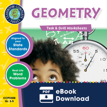 Preview of Geometry - Task & Drill Sheets Gr. 3-5 - Distance Learning