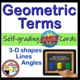 Geometry Terms BOOM Cards Digital Geometry Activity