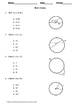 circle geometry test questions