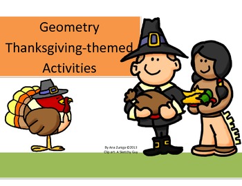 Preview of Geometry Thanksgiving Activity