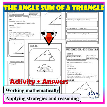 Preview of Geometry | The Angle Sum of a Triangle Activity