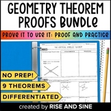 Geometry Theorems Proof and Practice Bundle (Differentiated)