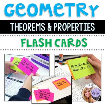 Preview of Geometry - Theorems and Definitions Flash Cards