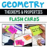 Geometry - Theorems and Definitions Flash Cards