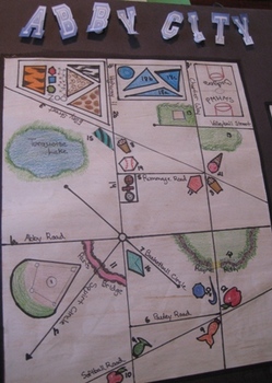 Preview of Geometry Town Project: Using Geometric Vocabulary to Design a Map