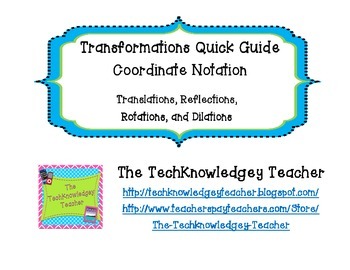 Preview of Geometry Transformation Quick Guide