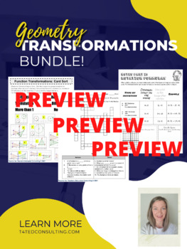 Preview of Geometry Transformations: Notes and Practice Bundle!