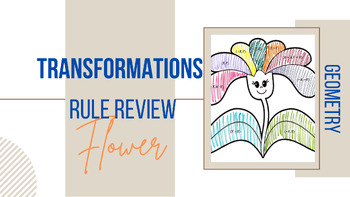Preview of Geometry Transformations Rule Review Flower