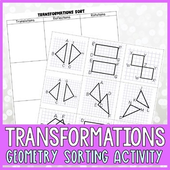 Preview of Geometry Transformations Sorting Activity