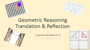 Preview of Geometry - Translation & Reflection PowerPoint & Worksheets