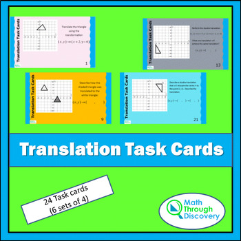 Preview of Geometry - Translation Task Cards