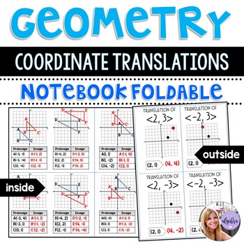 Preview of Geometry - Translations on the Coordinate Plane Foldable