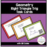 Geometry Right Triangle Trigonometry Task Cards with QR Codes