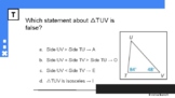 Geometry Triangles Angles and Sides Scavenger Hunt