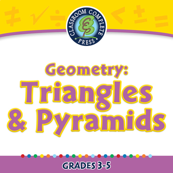 Preview of Geometry: Triangles & Pyramids - NOTEBOOK Gr. 3-5