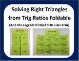 Geometry:Trig Ratios Foldable and the Legend of Chief SOHCAHTOA