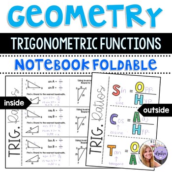 Preview of Geometry - Trigonometric Functions Foldable