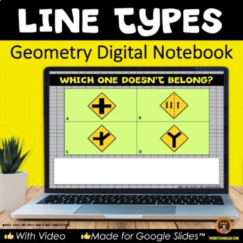 Angles parallel lines and perpendicular lines embedded assessment 3 answers Types Of Lines For Google Slides Geometry Digital Notebook Tpt