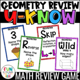 Geometry Game for Math Centers & Stations: U-Know