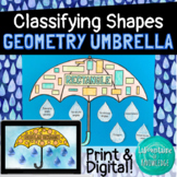 Geometry Umbrella Craft Describing and Classifying Shapes 