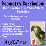 Geometry. Unit 1 Lesson 1: Introduction to Geometry