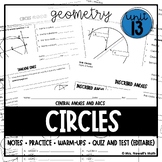 Geometry Unit 13: Circle Basics