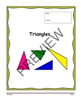 Preview of Geometry Unit 4 Notetaking Guide - Triangles