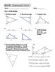 Geometry Unit 4 Triangle Inequality Ordering Worksheet | TpT