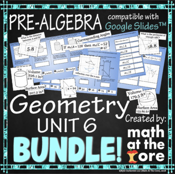 Preview of Geometry - Unit 6 - BUNDLE for Google Slides™