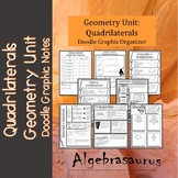 Geometry Unit: 8 PAGES Quadrilaterals Doodle Graphic Organizer