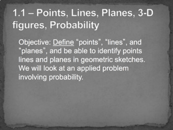 Preview of Geometry Unit 1 Bundle - Points, Lines, Planes (16 Days)