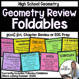 Geometry Unit Review Foldables | Chapter Review and EOC Prep