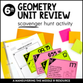 Geometry Unit Review Scavenger Hunt Activity | Area, Volum