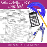 Geometry Unit Test : 3D and Measurement Editable