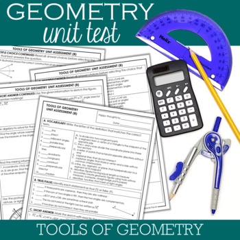 Preview of Geometry Unit Test : Tools of Geometry Editable