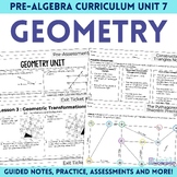 Geometry Unit Pre Algebra Curriculum