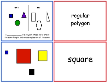 Preview of Geometry Vocab Matching Game