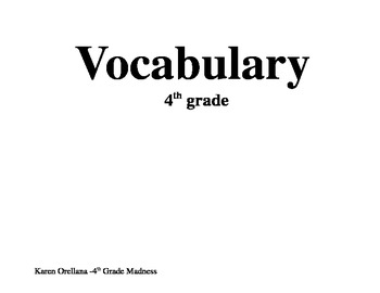 Preview of Geometry Vocabulary