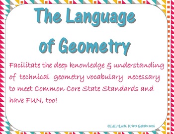 Preview of Geometry Bundle: Games, Activities, Digital, Interactive Vocabulary Notebooks