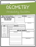 Geometry Vocabulary Builder