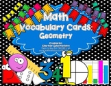 Vocabulary Cards-Geometry Terms (Shapes, Vertex, Angle, Ed